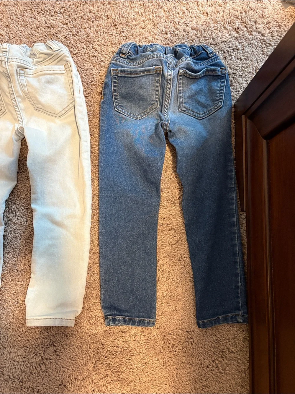 Girls' Elastic Waist Denim Legging Jeans - Light Blue, Medium Blue, Dark Blue